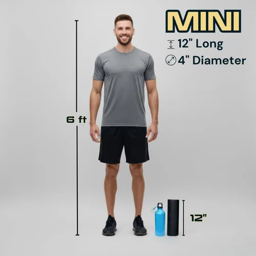 Vista 6 de Rodillo de Espuma Fitizen – Masaje Muscular, Rehabilitación para Dolor de Espalda Rígido, Fisioterapia de Tejido Profundo, Equipo de Ejercicio Firme