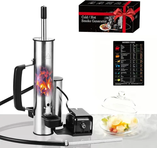 Vista 10 de Generador de humo para queso, tubo de humo para ahumador de pellets, fabricante de humo eléctrico portátil, accesorios de ahumador para exteriores