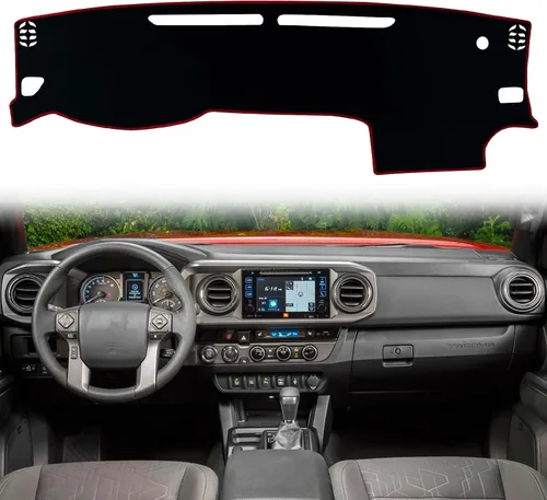 Vista 7 de Funda protectora para salpicadero interior compatible con Toyota Tacoma SR SR5 TRD Sport TRD Off-Road Limited y TRD Pro 2016-2023, protector
