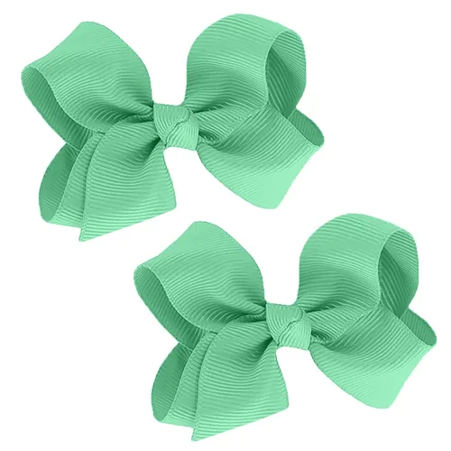 Vista 26 de WD2U - Juego de 2 lazos pequeños de grogrén de 3 pulgadas, pinzas de cocodrilo para bebé (verde manzana)