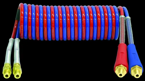 Vista 2 de Tectran MAGNUMFLEX-HD™ Bobinas de manguera de freno de aire para camión de doble línea premium Agarre flexible Resistente a la corrosión Cable