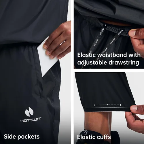 Vista 6 de HOTSUIT Sauna Suit Men Anti Rip Boxing Sweat Suits Exercise Workout Jacket