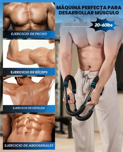 Vista 3 de [Usado] 2026 New Saker PowerTwist Arm Trainer, Adjustable Forearm Strengthener, Arm Exercise and Chest Workout Equipment for Home Gym, for Men