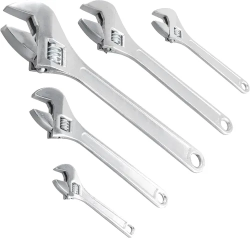 Vista 10 de HOIGON 2 llaves ajustables de 15 pulgadas, llaves de media luna resistentes con mandíbula ancha y mango ergonómico para mantenimiento de la máquina