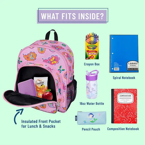 Vista 3 de Wildkin - Mochila de 12 pulgadas para niña.