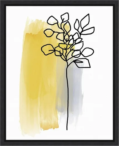 Vista 14 de Amanti Art Framed Canvas Wall Art 20x16 Botanique en Gris 3 by Bronwyn Baker, Framed Wall Art Canvas, Abstract Artwork, Traditional Decor, Small