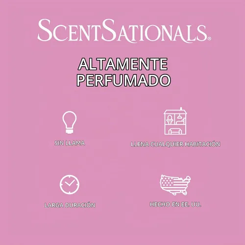 Vista 3 de Scentsationals Fragancia perfumada para derretir – Nube de algodón de azúcar, paquete de cubos de cera, tarta calentadora para el hogar, barra