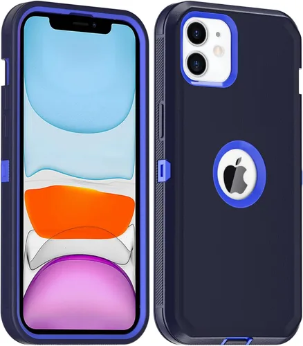 Vista 10 de AICase Funda para iPhone 11, resistente protección contra caídas, cuerpo completo, resistente, a prueba de golpes, militar, resistente, duradera