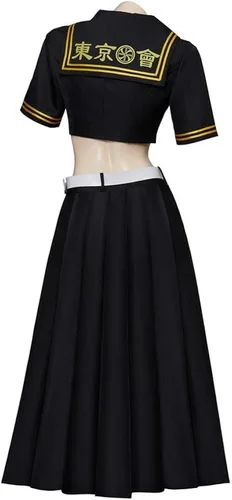 Vista 4 de DUNHAO COS Disfraz de los Vengadores para hombre, disfraz de cosplay de Manjirou Sano, uniforme de Halloween