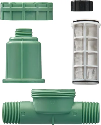 Vista 5 de Orbit 67798 Filtro regulador de presión de riego por goteo de 30 PSI Sistema MPT 3 en 1 con adaptador de bloqueo por goteo