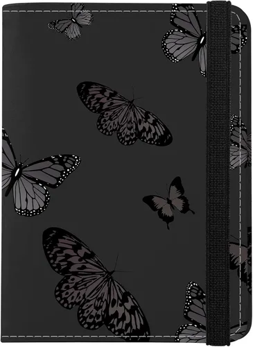 Vista 8 de Linda Funda para Pasaporte y Soporte Combo, Cubierta para Pasaporte con Bloqueo RFID, Compatible con Billetera para Hombres y Mujeres, Protector
