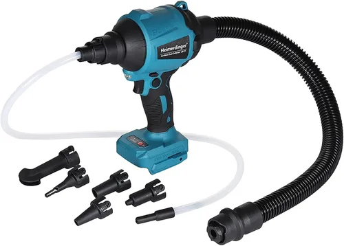 Vista 2 de Soplador/inflador inalámbrico compatible con batería Makita de 18 V Motor sin escobillas de 3 velocidades 51000RPM Soplador de polvo de mano