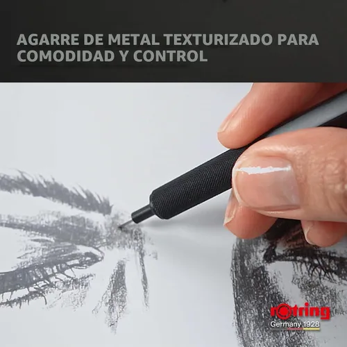Vista 3 de Rotring Lápiz mecánico 500, barril azul, 0.5mm