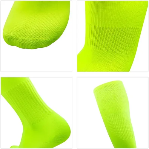 Vista 5 de Three street Calcetines de béisbol, unisex hasta la rodilla sólida tubo deportivo de compresión softball fútbol fútbol equipo calcetines 2-10 pares
