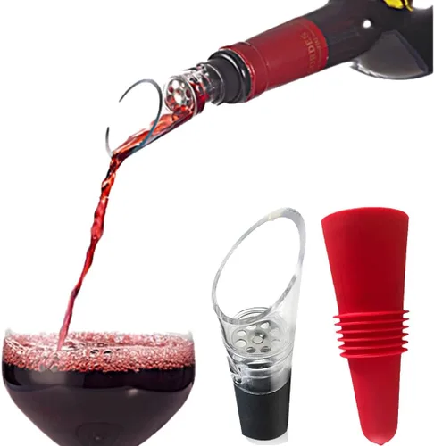 Vista 11 de Vertedor aireador de vino, aireador de vino 2 en 1 y vertedor para vino tinto, 1 paquete