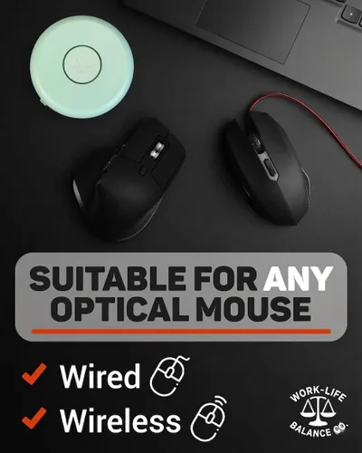 Vista 5 de Jiggler mecánico de ratón indetectable - No requiere USB ni software, mantiene el ratón en movimiento y la computadora despierta - Mover de ratón