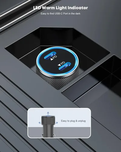 Vista 3 de Cargador rápido para iPhone, 2 unidades de adaptador USB C de doble puerto [certificado Apple MFi] carga súper rápida con 2 cables Lightning rápidos