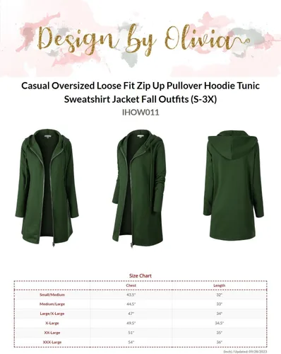 Vista 7 de Design by Olivia - Sudadera con capucha para mujer (talla S-3X)