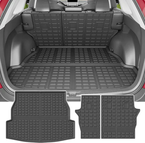 Vista 13 de powoq Alfombrilla de carga y respaldo compatibles con Toyota RAV4 2013-2017 Alfombrilla para maletero y respaldo