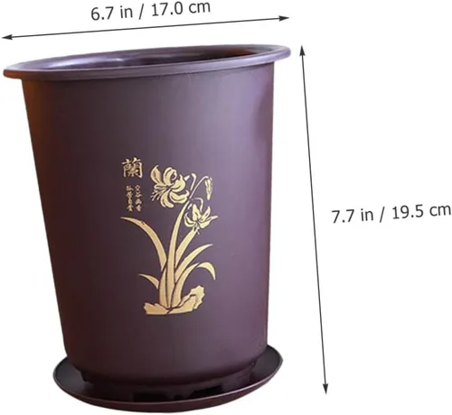 Vista 2 de 3 Sets Plastic Orchid Planter Pots, Modern Airflow Nursery Containers