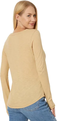 Vista 2 de Madewell Whisper - Camiseta de manga larga con cuello redondo de algodón