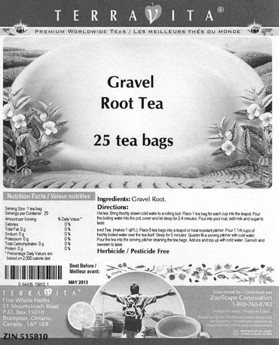 Vista 2 de Té de raíz de grava (25 bolsitas de té, ZIN: 515810)
