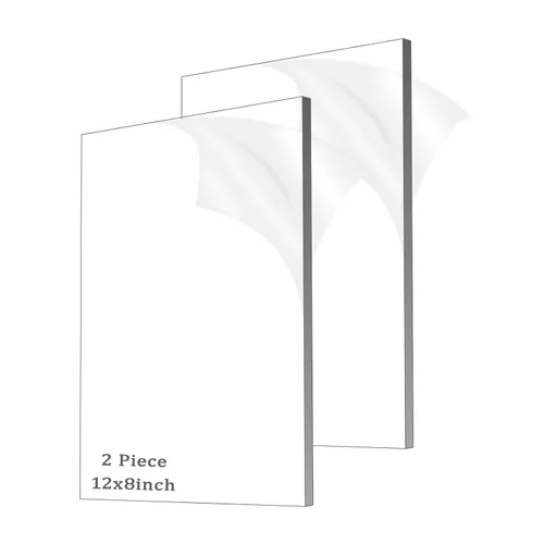 Vista 28 de 4 piezas de láminas acrílicas de 1/8" de grosor (3mm), plexiglás fundido transparente de 18" x 24" con papel protector para letreros, proyectos