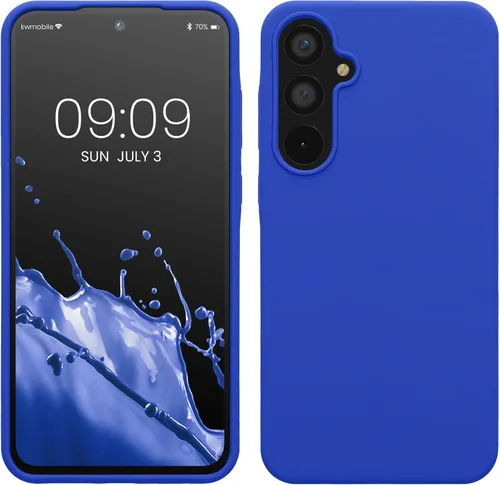 Vista 164 de kwmobile Funda Compatible con Samsung Galaxy A14 5G - Funda de teléfono de TPU y silicona con acabado suave - Verde Lima