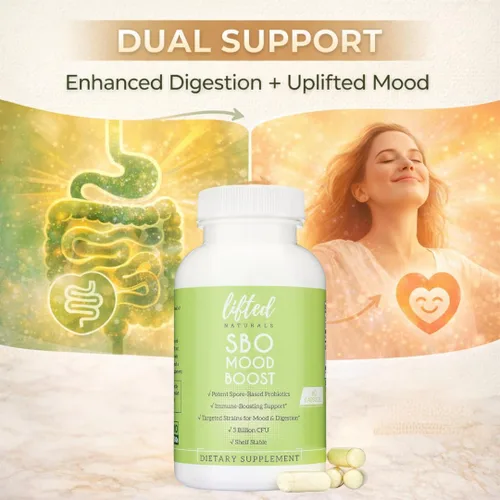 Vista 6 de Lifted Naturals Probióticos probióticos a base de esporas – SBO estimulante del estado de ánimo – a base de esporas/suelo – Digestión y apoyo