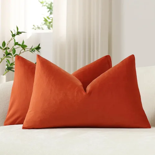 Vista 25 de Funda de almohada para cuerpo de Dezene, súper suave de terciopelo con cierre de cremallera oculto.