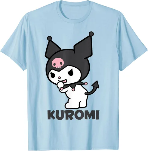 Vista 54 de Sanrio Kuromi - Camiseta con logotipo en la parte trasera Gris Oscuro
