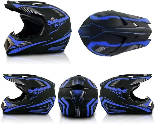 Vista 3 de Youth Off-Road Motorcycle Helmets,Children's Helmets for Off-Road Motorcross and Mountain Bikes,Comfortable and Light Weight, DOT Quality