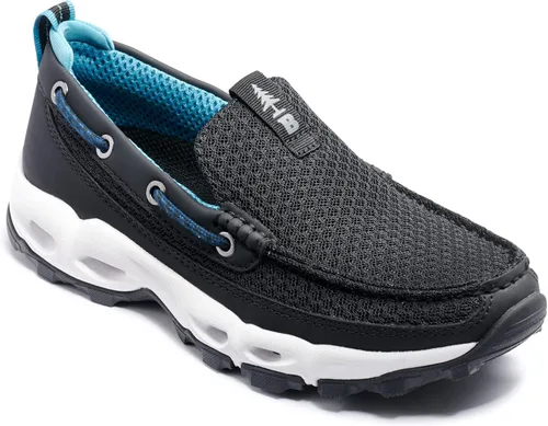 Vista 12 de BASS OUTDOOR Zapatos acuáticos para mujer - Zapatillas sin cordones para senderismo en barco o sendero