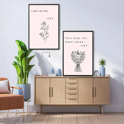 Vista 6 de LOLUIS Decoración motivacional, mentalidad de crecimiento de la salud mental, afirmaciones positivas, póster educativo, impresiones para decoración