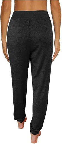Vista 2 de XUNRYAN Pantalones cargo para mujer, corte de bota, para yoga, entrenamiento, pantalones recortados, cintura elástica, pantalones deportivos