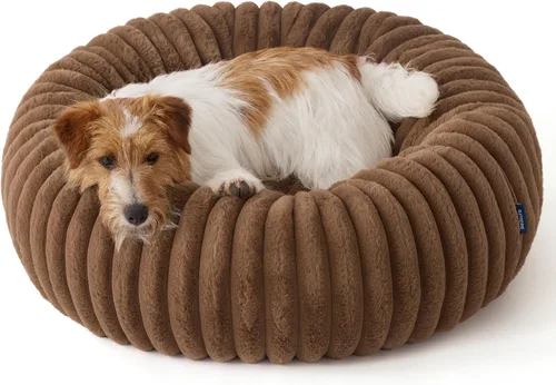 Vista 7 de Bedsure ComfyFleece® Donut - Cama para perros pequeños con funda extraíble lavable