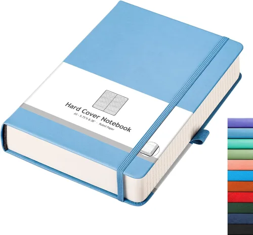 Vista 17 de AHGXG Cuaderno universitario rayado A4 - Cuaderno en blanco A4 extragrande con líneas - 320 páginas de diario grueso para escribir, papel grueso