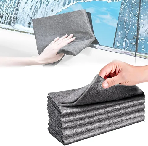 Vista 8 de Myhomepleasure - 5 paños de limpieza mágicos de microfibra, toallitas de limpieza, paño de limpieza mágico, paño de limpieza de ventanas (negro)