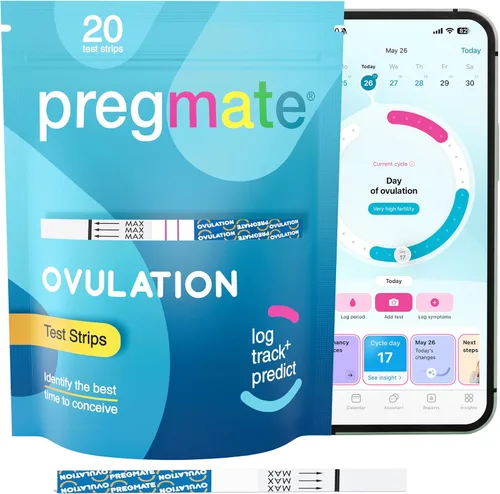 Vista 7 de Pregmate Kit de predictor de 20 tiras de prueba de ovulación (20 unidades)