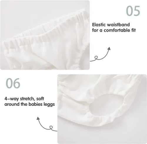 Vista 121 de pureborn Vestido de bebé niña 0-24 meses