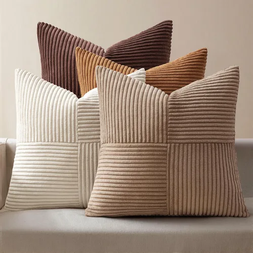 Vista 27 de MIULEE - Juego de 4 fundas de almohada beige de 16x16 pulgadas estilo bohemio con mosaico, fundas de cojín modernas estilo granja con cremallera