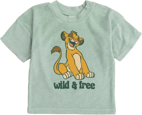 Vista 4 de Disney Baby Loop - Conjunto de 3 piezas de camiseta de tela de rizo, pantalones cortos y sombrero para el sol, tallas de recién nacido a bebé