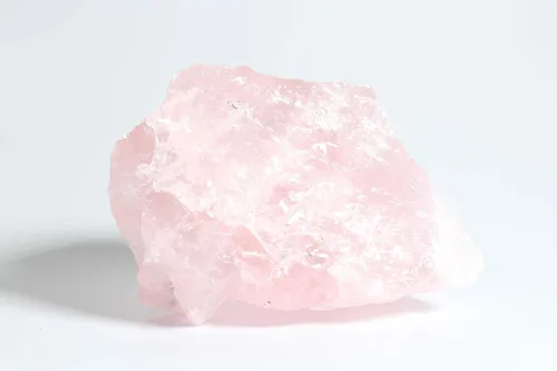 Vista 3 de Pequeño trozo de cuarzo rosa áspero, piedras naturales crudas y rocas de fuente para pulir, taquear, pulir, envolver alambre, curación de cristales