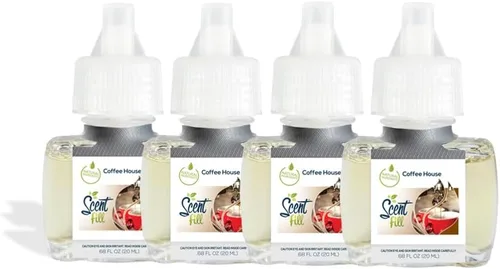 Vista 5 de Scent Fill Ambientador enchufable de sidra de manzana, 4 recambios de aceite perfumado
