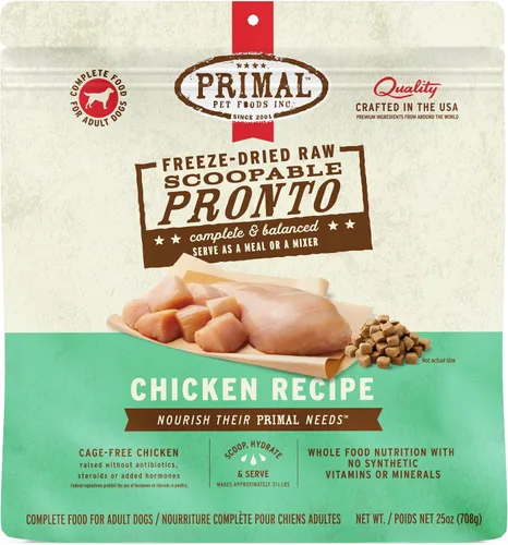 Vista 29 de Primal Comida para Perros Cachorro Liofilizada, Pronto Mini Nuggets; Sirva con Cuchara, Comida Completa y Equilibrada; También Use Como Tapa