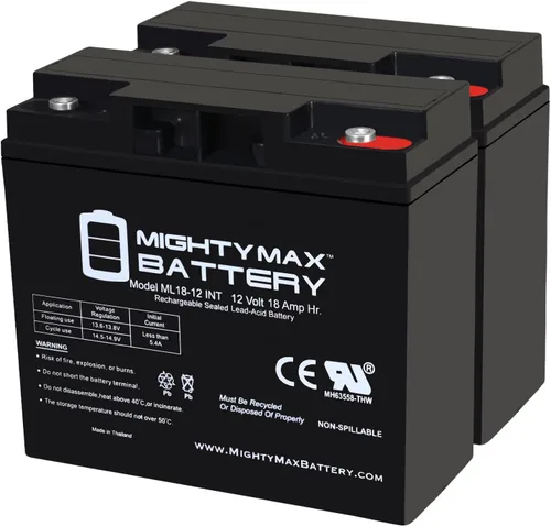 Vista 10 de Mighty Max Battery ML18-12INT - Batería recargable SLA AGM de 12 V, 18 Ah, terminal de rosca interna (INT)