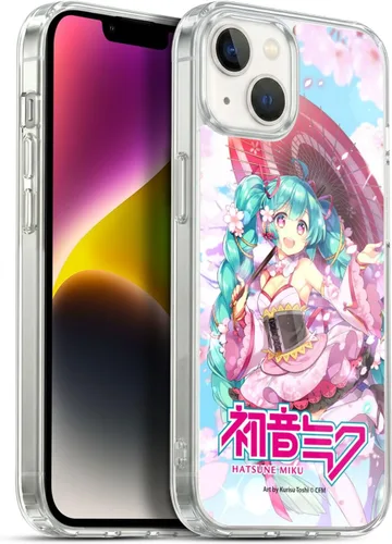 Vista 196 de Head Case Designs Licencia Oficial Hatsune Miku Gráficos Lindos Carcasa de Gel [Protección de Grado Militar] Compatible con Apple iPhone 7