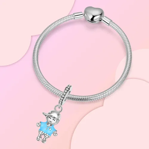 Vista 71 de Abalorios de plata de ley 925 con letras de la A ~ Z, para pulseras, collares, Día de San Valentín, Día de la Madre, joyería regalos para mujeres
