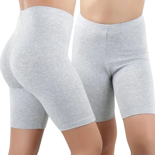 Vista 7 de ToBeInStyle Pantalones cortos activos cómodos de mezcla de algodón para niñas