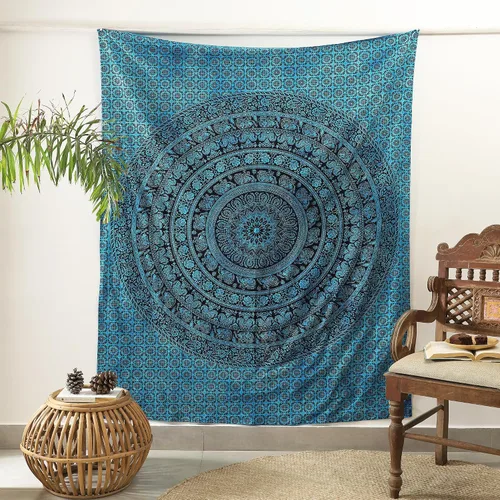 Vista 14 de Popular Tapestry Tapiz de elefante para colgar en la pared